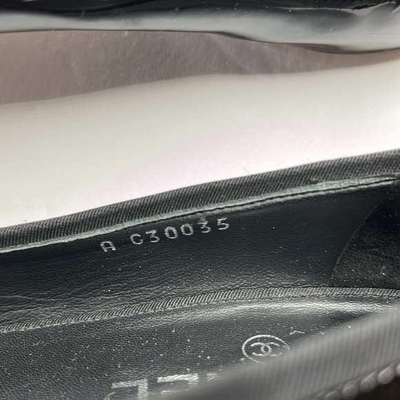 Authentic Chanel flats with stitched CC logos on heel Size 36.5 EUC - Picture 10 of 11